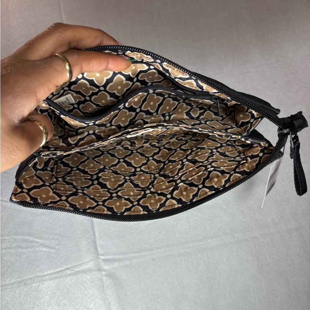 Vera Bradley Tan and Black Patterned Pouch - Picture 5 of 5
